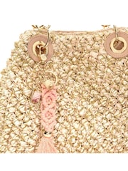 Dune London Cream Small Daiquri Raffia Grab Bag - Image 4 of 5