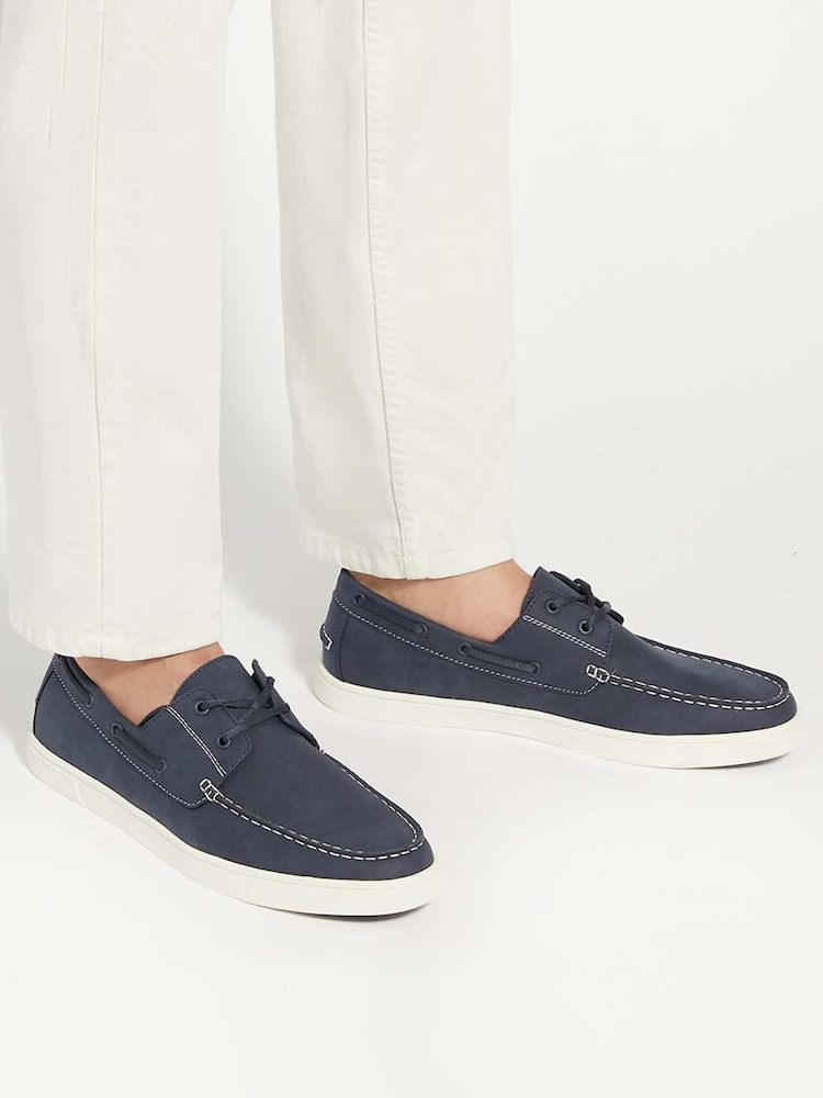Dune London Blue Blizard Boat Shoes - Image 1 of 6