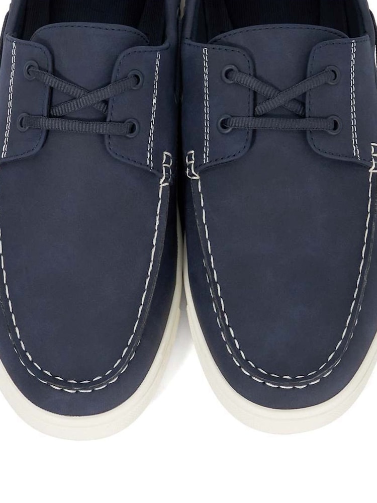 Dune London Blue Blizard Boat Shoes - Image 6 of 6