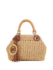 Dune London Natural Small Daiquri Raffia Grab Bag - Image 2 of 5