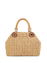 Dune London Natural Small Daiquri Raffia Grab Bag - Image 3 of 5