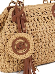 Dune London Natural Small Daiquri Raffia Grab Bag - Image 5 of 5