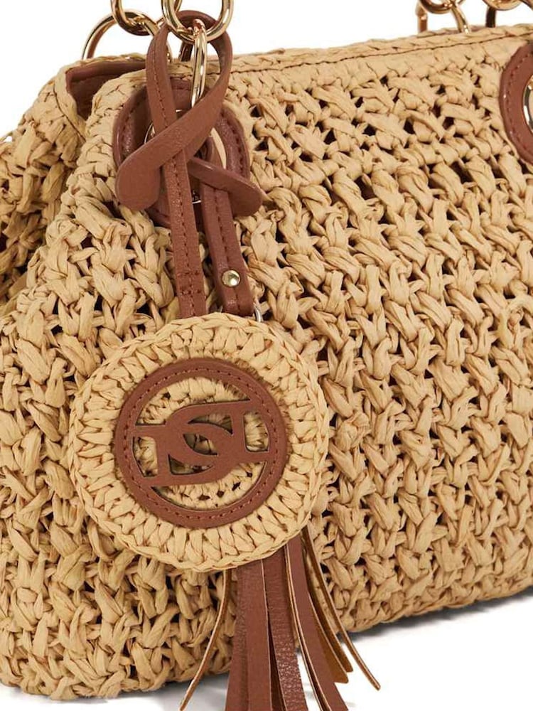 Dune London Natural Small Daiquri Raffia Grab Bag - Image 5 of 5