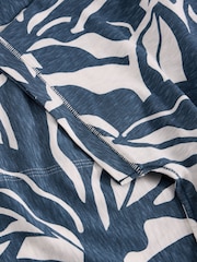 White Stuff Blue Nelly Notch Neck 100% Cotton T-Shirt - Image 6 of 6