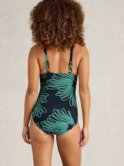 White Stuff Light Blue Splash Control Swimsuit - Image 2 of 6