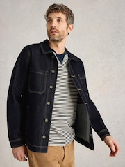 White Stuff Blue Denim Chore Jacket - Image 1 of 6