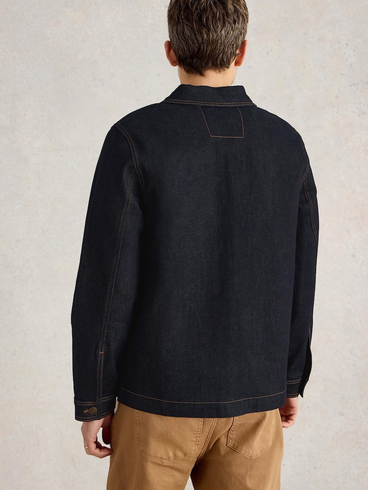 White Stuff Blue Denim Chore Jacket - Image 2 of 6