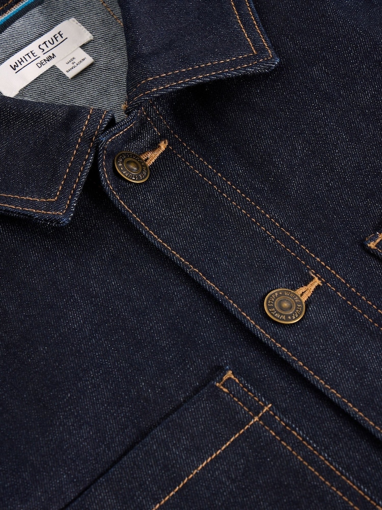 White Stuff Blue Denim Chore Jacket - Image 6 of 6
