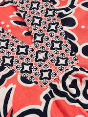 White Stuff Red Ash Linen Blend Top - Image 6 of 6