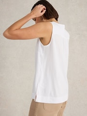 White Stuff White Delilah Button Top - Image 3 of 6