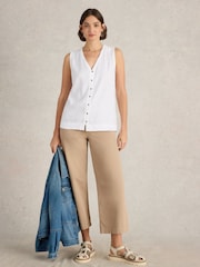 White Stuff White Delilah Button Top - Image 4 of 6