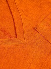 White Stuff Orange Iris 100% Linen T-Shirt - Image 6 of 6