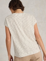 White Stuff Natural Iris 100% Linen T-Shirt - Image 2 of 6
