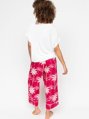 Cyberjammies Slouch Jersey Top and Printed Wide Crop Leg Bottoms Pyjama Set - صورة 2 من 2