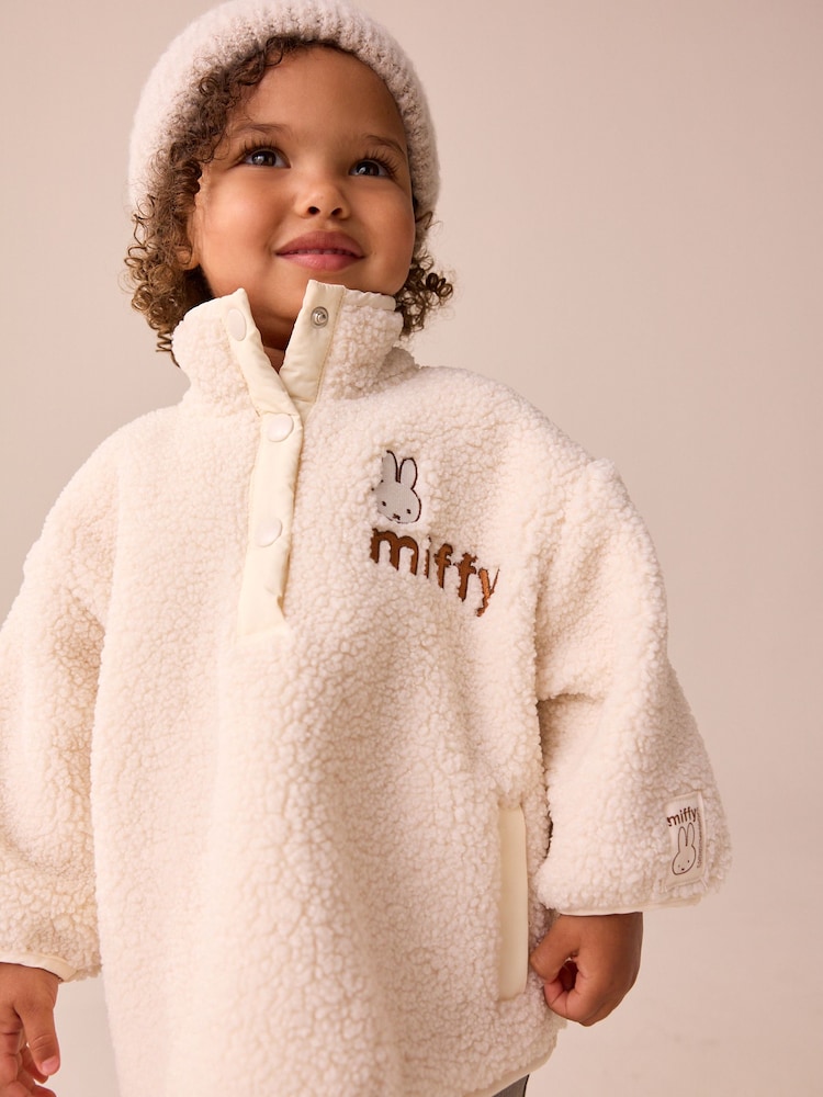 Cream Miffy Half Popper Fleece (3mths-7yrs) - Image 2 of 5