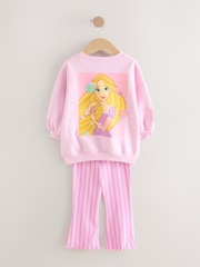 Pink Rapunzel Disney Princess Sweatshirt & Flare Leggings Set (3mths-7yrs) - Image 7 of 9