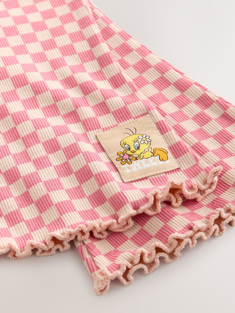 Peach Pink Tweety Sweatshirt & Flare Leggings Set (3mths-7yrs) - Image 12 of 12