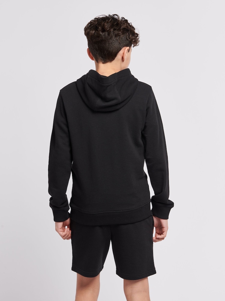 Lee Black Wobbly Graphic Print Hoodie - Image 2 of 8 Lee Black Wobbly Graphic Print Hoodie - Image 2 of 8