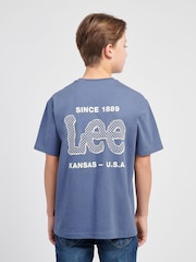 Lee Blue Boys Supercharged 100% Cotton T-Shirt - Image 2 of 10