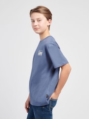 Lee Blue Boys Supercharged 100% Cotton T-Shirt - Image 4 of 10
