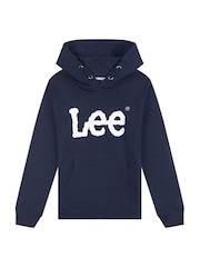 Lee Blue Boys Wobbly Graphic Print Hoodie - Image 6 of 7