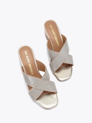 KG Kurt Geiger Gold Avril Gem Sandals - Image 2 of 4