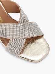 KG Kurt Geiger Gold Avril Gem Sandals - Image 3 of 4