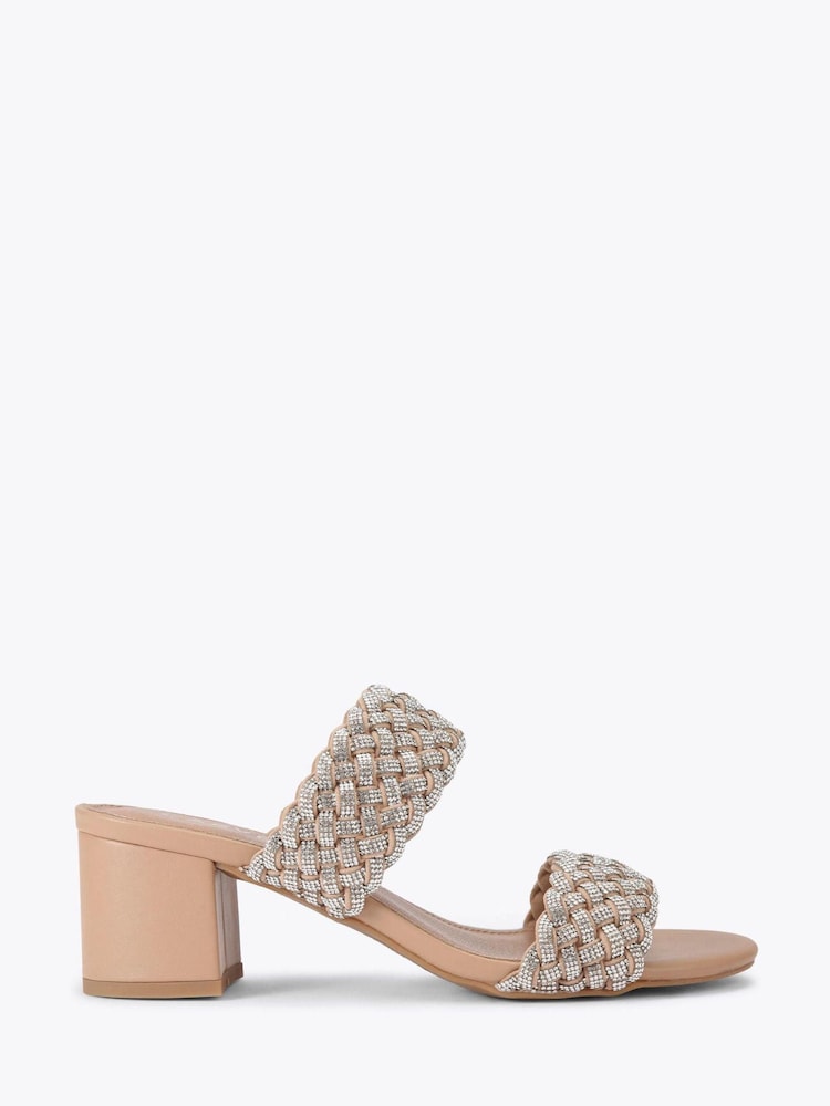Plateado - Carvela Twisted Black Sandals - Imagen 1 de 4