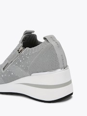 Carvela High Rise Zip Knit Trainers - Image 4 of 4