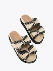 KG Kurt Geiger Natural Robbie Sandals - Image 1 of 4