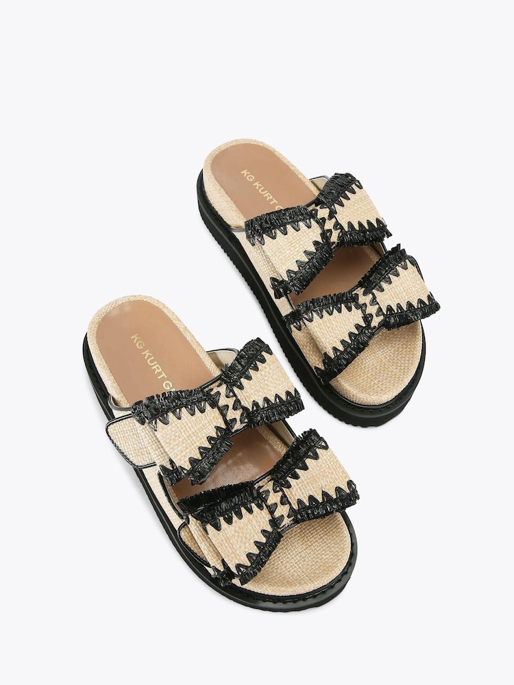 KG Kurt Geiger Natural Robbie Sandals - Image 1 of 4
