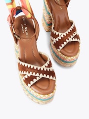 Kurt Geiger London Chelsea Scarf Platform Sandals - Image 3 of 4