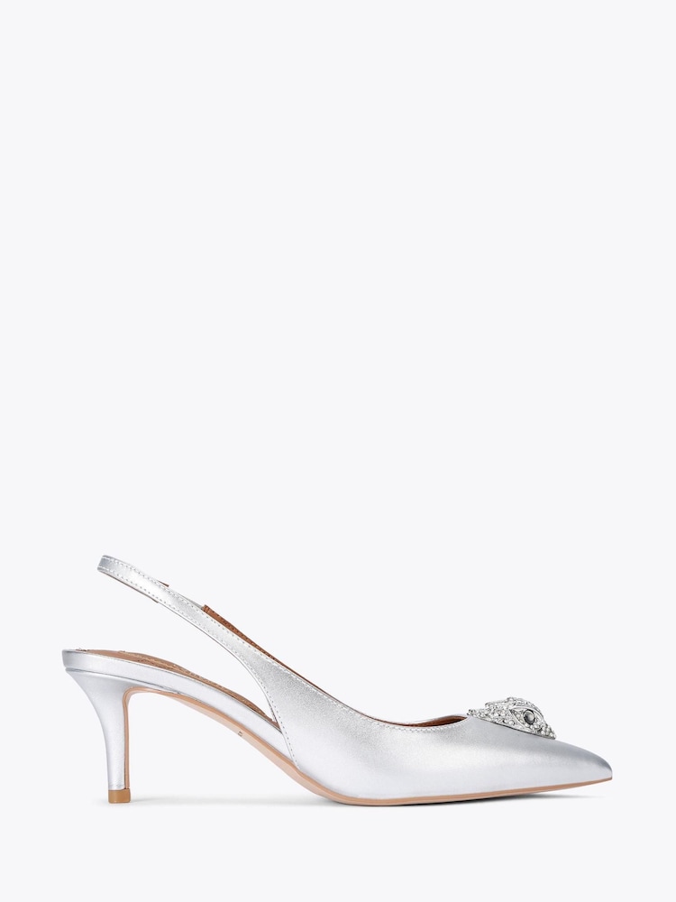 Kurt Geiger London Belgravia Eagle Sling Back Shoes - Image 1 of 4