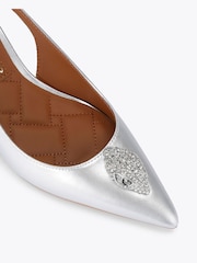 Kurt Geiger London Belgravia Eagle Sling Back Shoes - Image 4 of 4