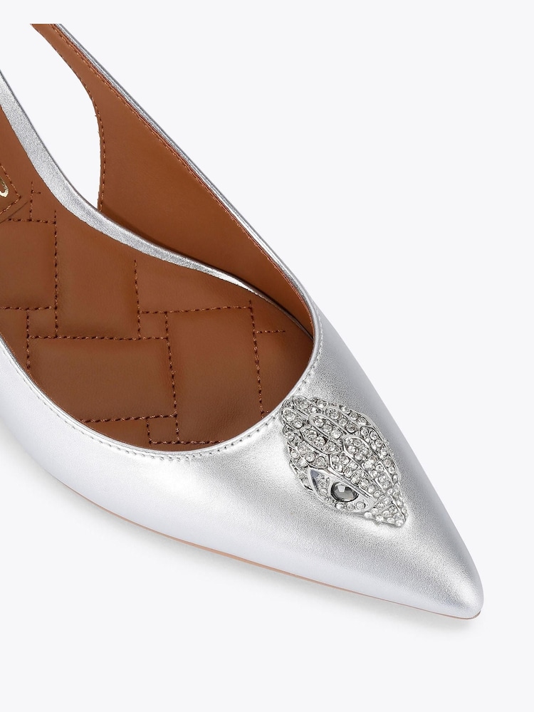Kurt Geiger London Belgravia Eagle Sling Back Shoes - Image 4 of 4