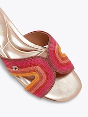 Carvela Chrome Gala Mule Jewel Sandals - Image 6 of 7