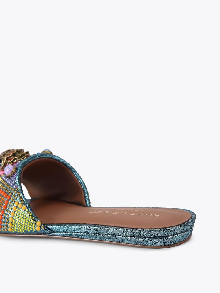 Kurt Geiger London Kensington Flat Jewel Sandals - Image 4 of 4