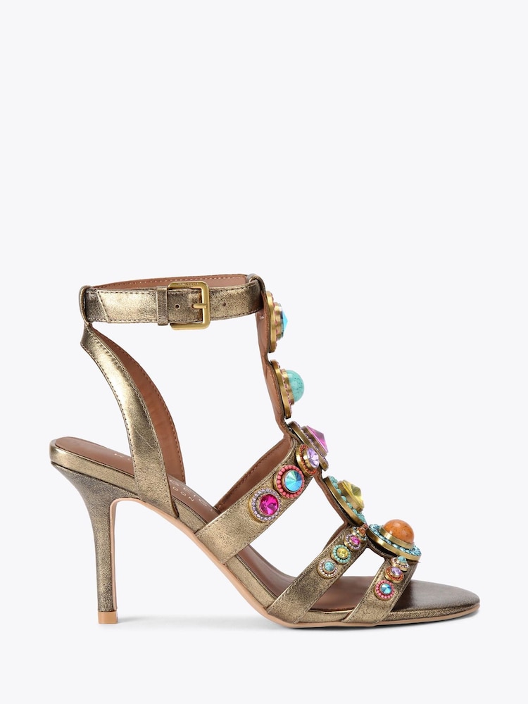 Kurt Geiger London Natural Octavia High Gladiator Sandals - Image 1 of 4