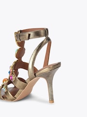 Kurt Geiger London Natural Octavia High Gladiator Sandals - Image 3 of 4