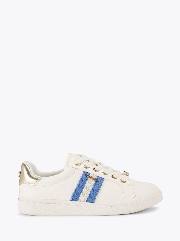 Carvela Blue Palermo Stripe Trainers - Image 2 of 5
