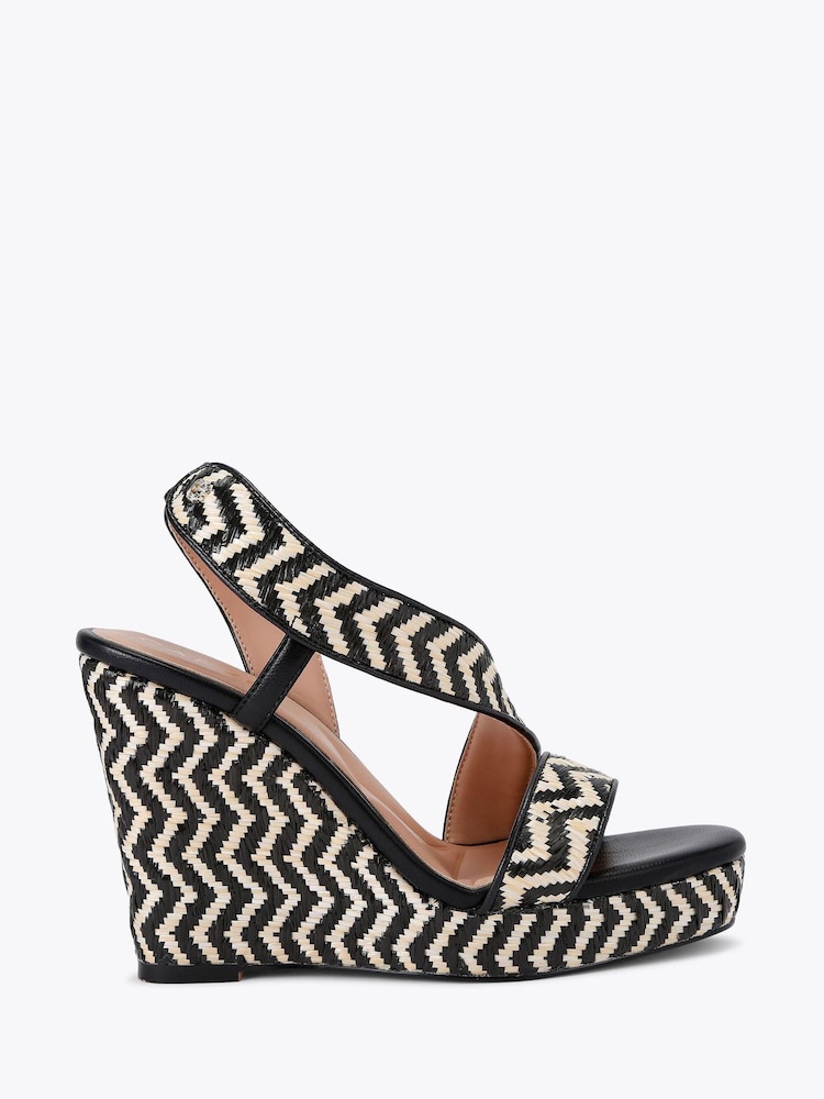 Carvela Gala Capri Wedge 110 Black Sandals - Image 1 of 4