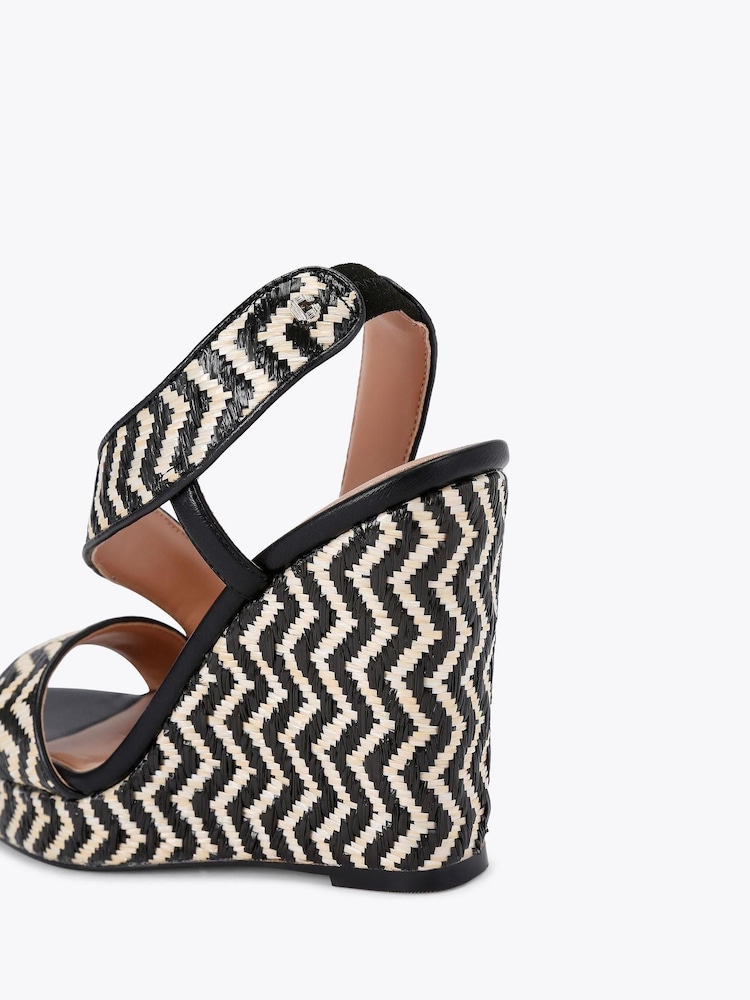 Carvela Gala Capri Wedge 110 Black Sandals - Image 2 of 4