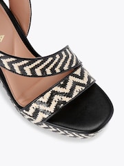 Carvela Gala Capri Wedge 110 Black Sandals - Image 4 of 4
