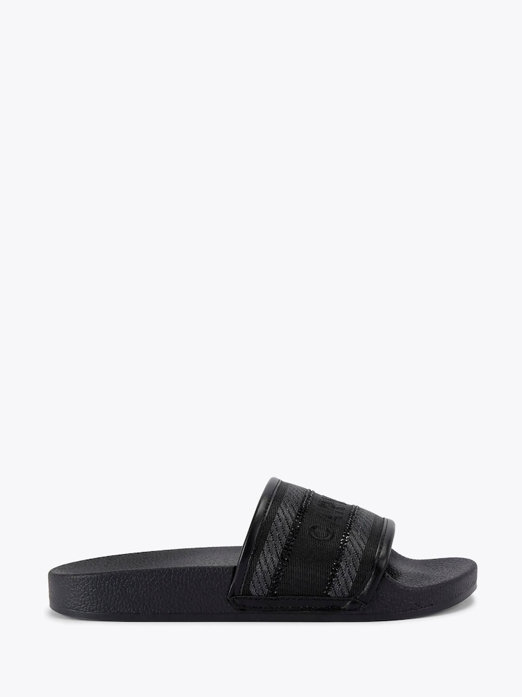 Carvela Sicily Slider Black Sandals - Image 2 of 5