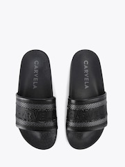 Carvela Sicily Slider Black Sandals - Image 3 of 5