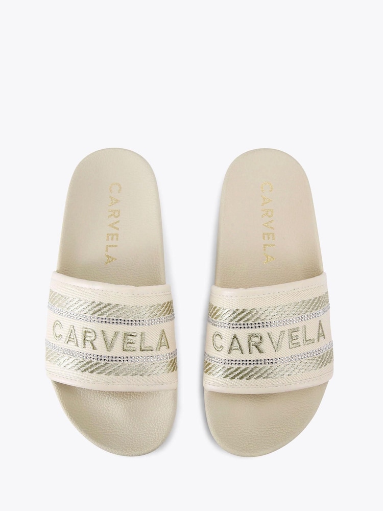 Goud - Carvela Sicily Slider Black Sandals - Image 3 of 4