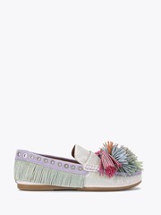 Kurt Geiger London Pom Pom Moccasin Pumps - Image 1 of 4