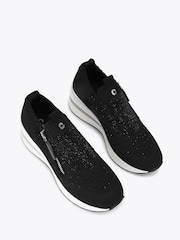 Carvela High Rise Zip Knit Trainers - Image 2 of 4