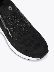 Carvela High Rise Zip Knit Trainers - Image 4 of 4