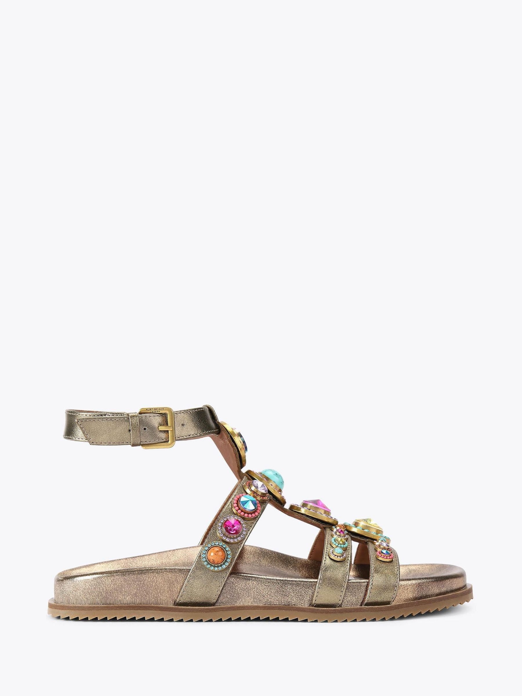 Buy Kurt Geiger London Bronze Octavia Flexi Gladiator Sandals from